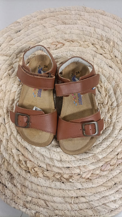 Sandalen Happy Cognac