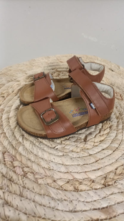 Sandalen Happy Cognac