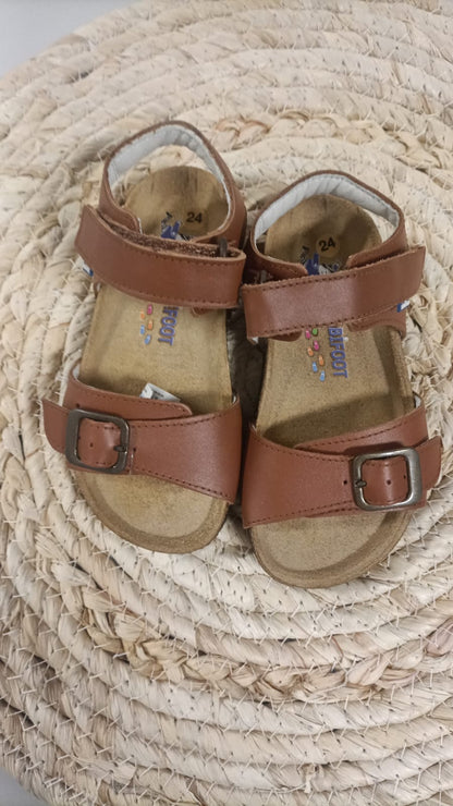 Sandalen Happy Cognac